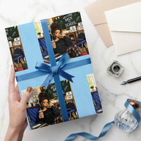 Funny Back To School Doll Face Meme Wrapping Paper Roll Coffee Teacher Gift