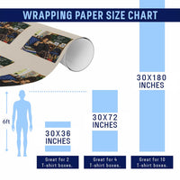 Funny Back To School Doll Face Meme Wrapping Paper Roll Coffee Teacher Gift