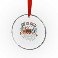 Funny Balls Deep In Christmas Spirit Crystal Glass Ornament Xmas Humorous Festive - Wonder Print Shop