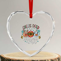Funny Balls Deep In Christmas Spirit Heart Crystal Glass Ornament Xmas Humorous Festive - Wonder Print Shop
