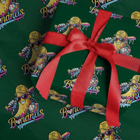 Funny Banana Baseball Drip Wrapping Paper Roll Lets Go Bananas Ice Cream Dripping Sport
