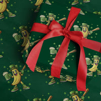Funny Banana Baseball Player Gift Wrapping Paper Roll St Patricks Day