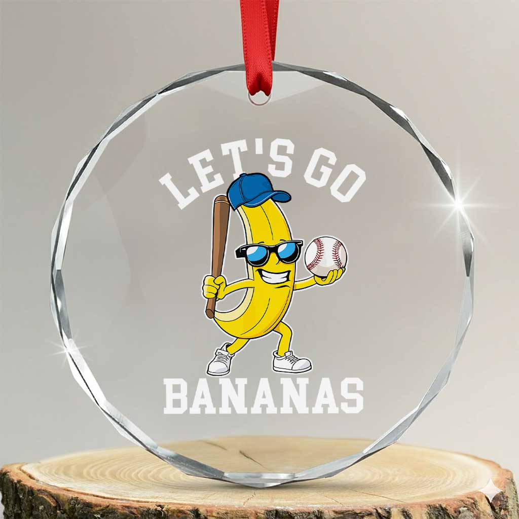 Funny Banana Crystal Glass Ornament Lets Go Bananas TS10