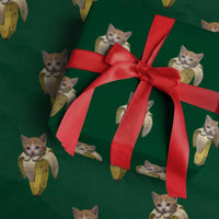 Funny Bananacat Meme Lover Wrapping Paper Roll Cute Kitty Banana Costume