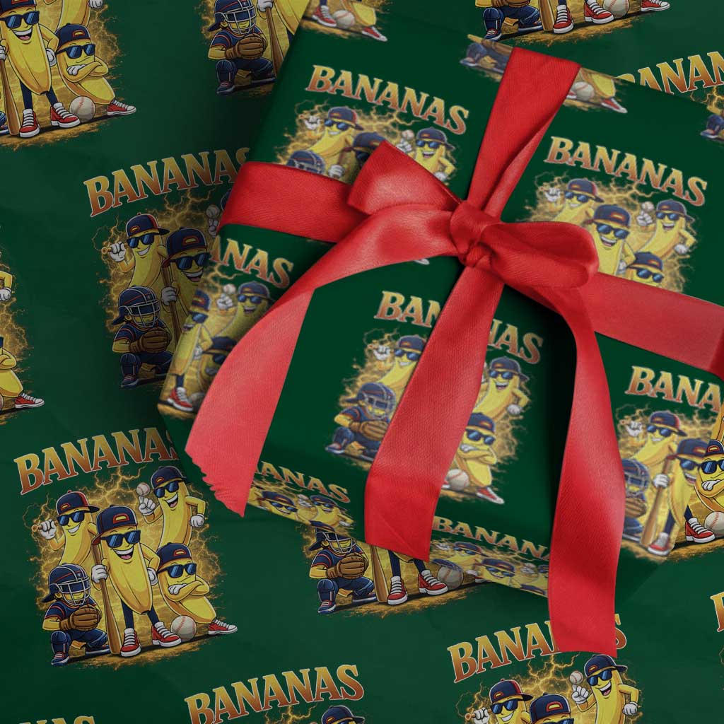 Funny Bananas Wrapping Paper Roll Lets Go Banana Cute Banana Lovers Bootleg