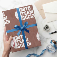 Funny Baseball Wrapping Paper Roll Both Teams Sucks Meme