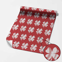 Funny Baseball St Patricks Day Vintage Clover Wrapping Paper Roll