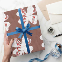 Funny Baseball St Patricks Day Vintage Clover Wrapping Paper Roll
