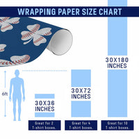 Funny Baseball St Patricks Day Vintage Clover Wrapping Paper Roll