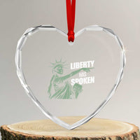 Funny Basketball Point God Liberty Meme Heart Crystal Glass Ornament Has Spoken Patriotic USA