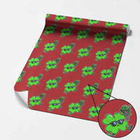 Funny Basketball Shamrock Wrapping Paper Roll Dunking Sports Player St. Patrick's Day - Wonder Print Shop