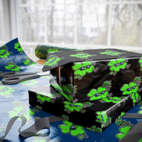 Funny Basketball Shamrock Wrapping Paper Roll Dunking Sports Player St. Patrick's Day - Wonder Print Shop