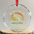 Funny Bass Fishing Crystal Glass Ornament I'd Rather Be Fishing Retro Vintage - Wonder Print Shop
