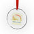Funny Bass Fishing Crystal Glass Ornament I'd Rather Be Fishing Retro Vintage - Wonder Print Shop