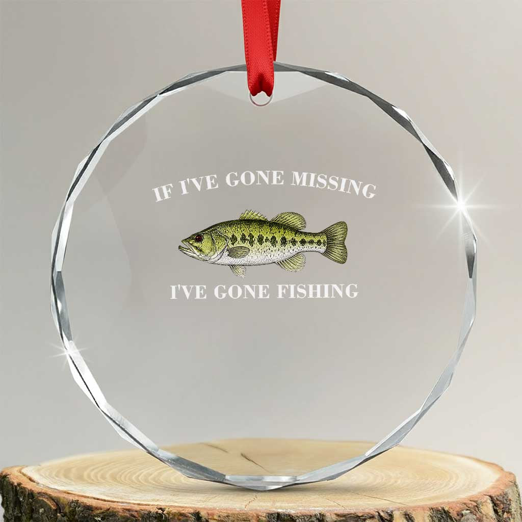 Funny Bass Fishing Crystal Glass Ornament Largemouth Bass Anglers Outdoor Lovers