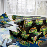 Funny Bass Fishing St Patricks Day Wrapping Paper Roll Master Baiter