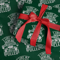 Funny BBQ Grilling I Like My Butt Rubbed And My Pork Pulled Wrapping Paper Roll Barbecue Father's Day - Wonder Print Shop
