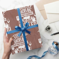 Funny BBQ Grilling I Like My Butt Rubbed And My Pork Pulled Wrapping Paper Roll Barbecue Father's Day - Wonder Print Shop