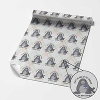 Funny Be The Whole Problem Neil the Seal Meme Wrapping Paper Roll Cute Sarcastic Elephant Seal with Name Tag