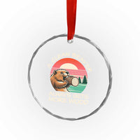 Funny Beaver Joke Crystal Glass Ornament A Clean Beaver Always Gets More Wood Adult Humor TS02