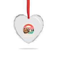 Funny Beaver Joke Heart Crystal Glass Ornament A Clean Beaver Always Gets More Wood Adult Humor - Wonder Print Shop