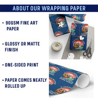 Funny Beaver Joke Wrapping Paper Roll A Clean Beaver Always Gets More Wood Adult Humor - Wonder Print Shop