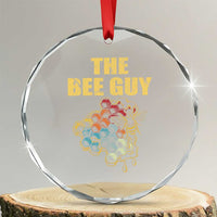 Funny Beekeeper Crystal Glass Ornament The Bee Guy Insect Animal Lover