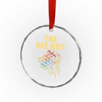 Funny Beekeeper Crystal Glass Ornament The Bee Guy Insect Animal Lover