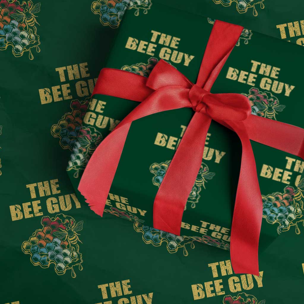 Funny Beekeeper Wrapping Paper Roll The Bee Guy Insect Animal Lover