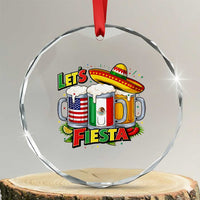 Funny Beer Drinking Cinco De Mayo Party Gift Crystal Glass Ornament Lets Fiesta