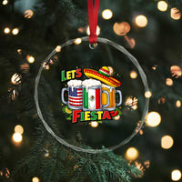Funny Beer Drinking Cinco De Mayo Party Gift Crystal Glass Ornament Lets Fiesta