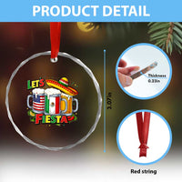 Funny Beer Drinking Cinco De Mayo Party Gift Crystal Glass Ornament Lets Fiesta