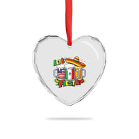 Funny Beer Drinking Cinco De Mayo Party Gift Heart Crystal Glass Ornament Lets Fiesta