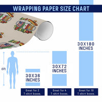 Funny Beer Drinking Cinco De Mayo Party Gift Wrapping Paper Roll Lets Fiesta