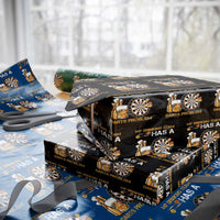 Funny Beer Drinking Darts Problem Wrapping Paper Roll Dart Player Team Gift - Wonder Print Shop