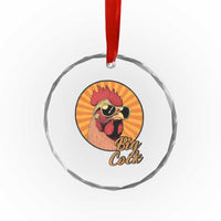Funny Big Cock Chicken Crystal Glass Ornament Raunchy Inappropriate Adult Humor TS11