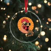 Funny Big Cock Chicken Crystal Glass Ornament Raunchy Inappropriate Adult Humor TS11