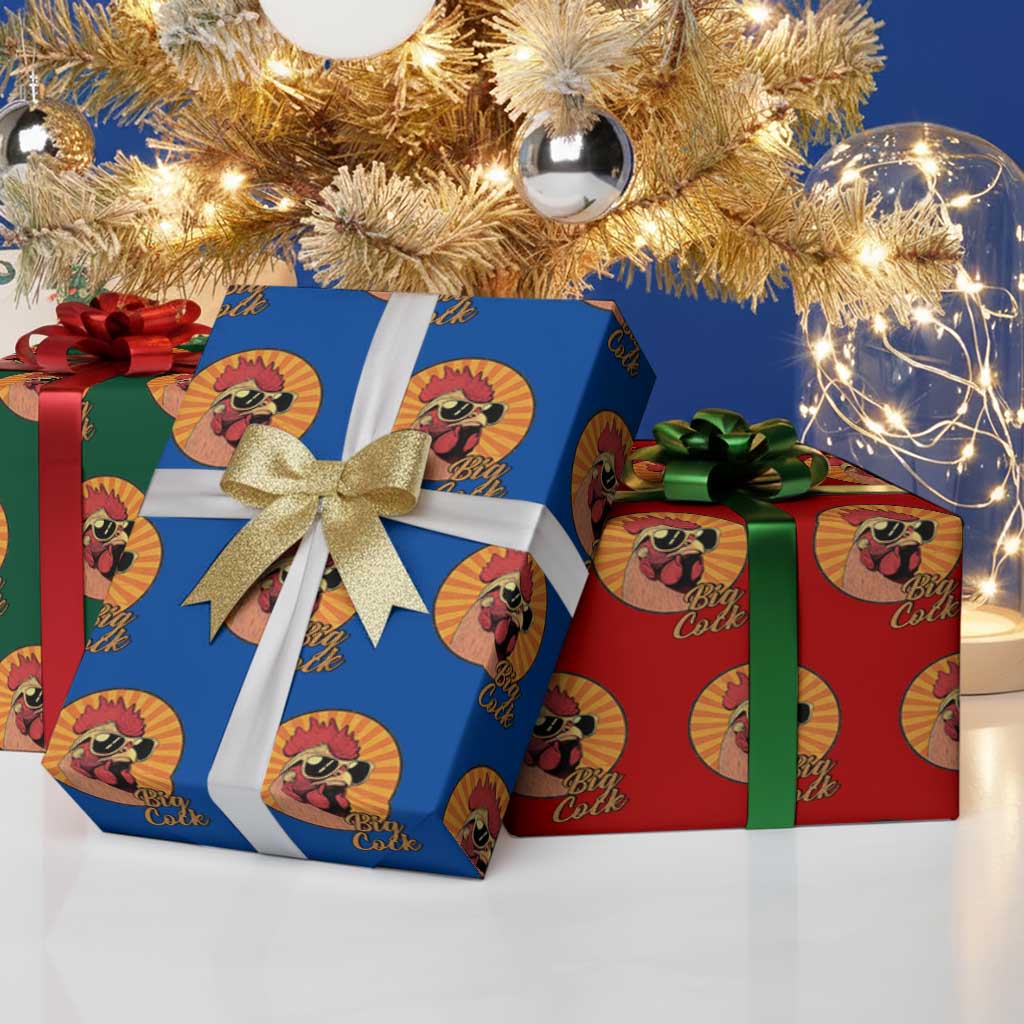 Funny Big Cock Chicken Wrapping Paper Roll Raunchy Inappropriate Adult Humor - Wonder Print Shop