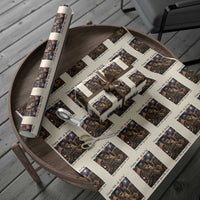 Funny Bigfoot 4th of July Wrapping Paper Roll Patriotic Sasquatch American Flag Party Festival