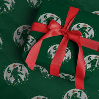 Funny Bigfoot 67 Christmas Night Stroll Moon Sasquatch Wrapping Paper Roll - Wonder Print Shop