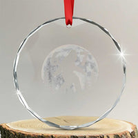 Funny Bigfoot 67 Night Stroll Moon Sasquatch Crystal Glass Ornament - Wonder Print Shop