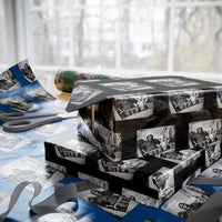 Funny Bigfoot Alien Wrapping Paper Roll Sasquatch UFO Coaster - Wonder Print Shop