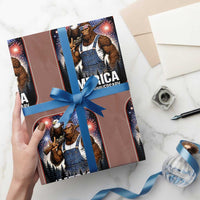 Funny Bigfoot America 250 Years Of American Freedom Wrapping Paper Roll