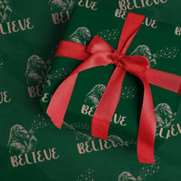Funny Bigfoot Blowing Dandelion Flower Graphic Wrapping Paper Roll Believe Endometrial Cancer Awareness