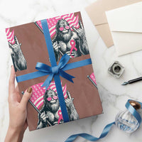 Funny Bigfoot Breast Cancer Awareness Wrapping Paper Roll Sasquatch Pink Ribbon - Wonder Print Shop
