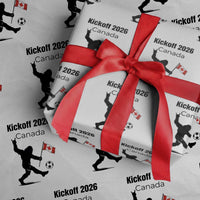 Funny Bigfoot Canada Soccer Wrapping Paper Roll Kickoff 2026
