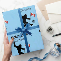 Funny Bigfoot Canada Soccer Wrapping Paper Roll Kickoff 2026
