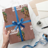Funny Bigfoot Christmas Wrapping Paper Roll Is This Jolly Enough - Wonder Print Shop
