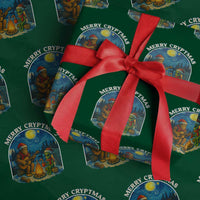 Funny Bigfoot Christmas Wrapping Paper Roll Sasquatch Alien Merry Cryptmas - Wonder Print Shop