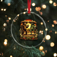 Funny Bigfoot Chupacabra Cinco De Mayo Crystal Glass Ornament Cryptid Lover Gift
